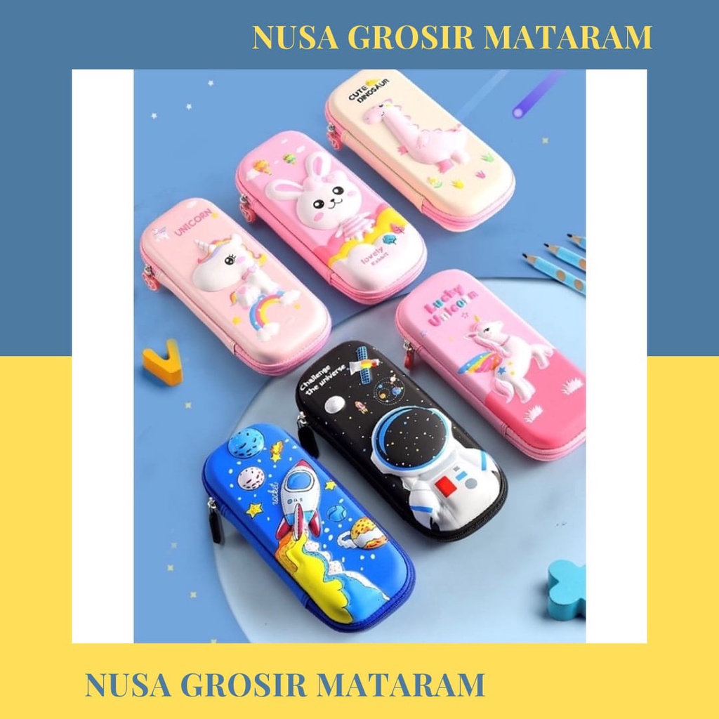 

Kotak Pensil 3D Tempat Pensil Timbul Karakter Lucu Tempat Penyimpanan Alat Tulis Anak Anti air Import