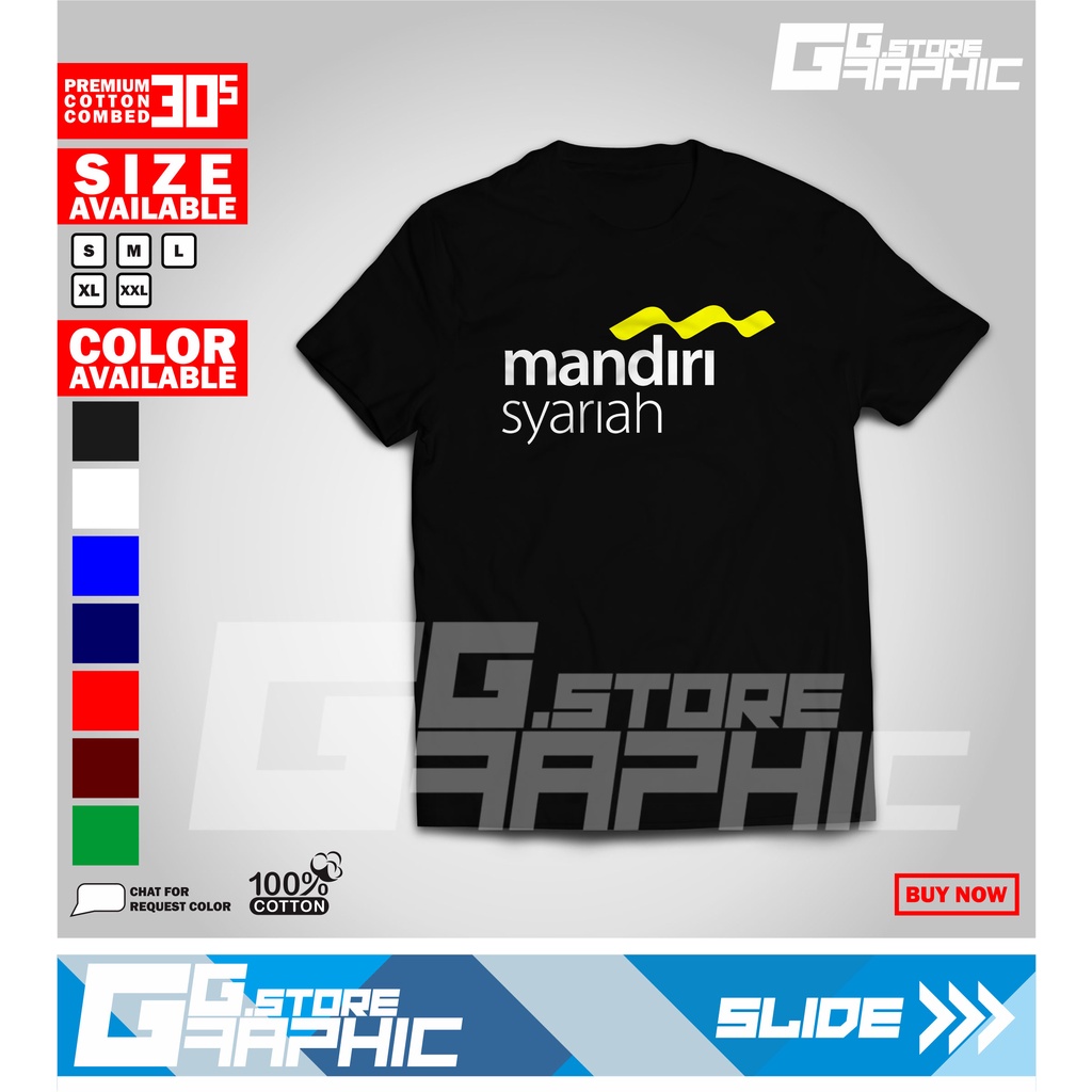 Baju kaos BANK MANDIRI SYARIAH