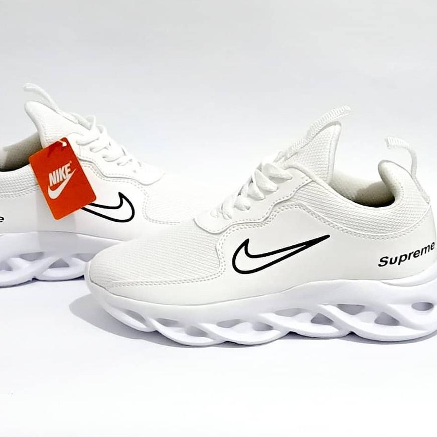 BAYAR DITEMPAT✔️SEPATU RUNNING NIK3 SUPREME121 PUTIH PRIA WANITA// SEPATU PUTIH// SEPATU RUNNING//SN