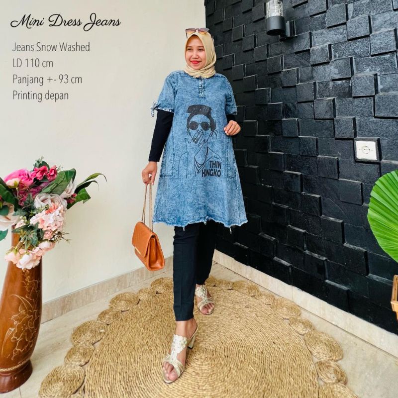 Tunik jeans sabrina SNOW //JF684