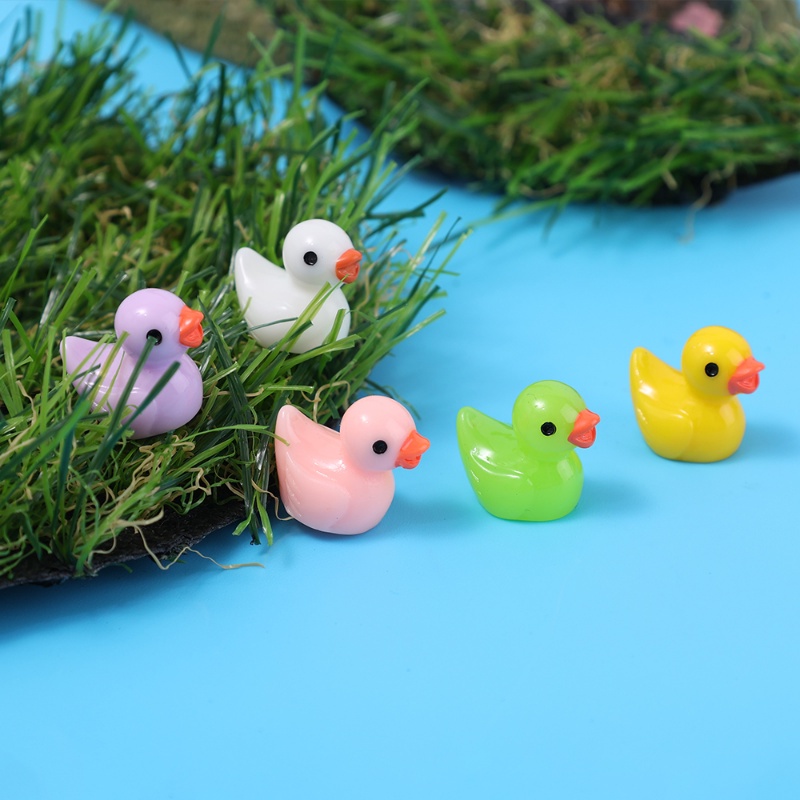 7pcs / set Ornamen Bebek Mini Handmade Bahan Resin 7 Warna Untuk Aksesoris Interior Mobil