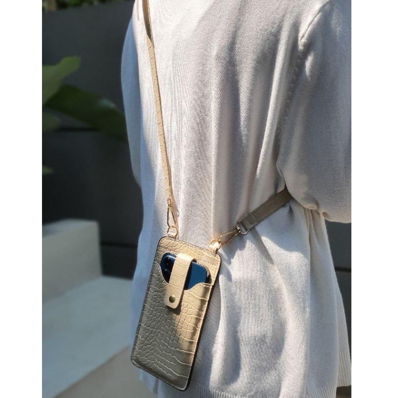 れ HEIKO - Beliya Neo Sling Bag - HEIKO tas selempang import croco doft hape hpo handphone - HPO BELL
