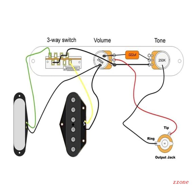 Zzz Set Plat Bridge 6 Senar 3 Arah Untuk Gitar Elektrik Fender