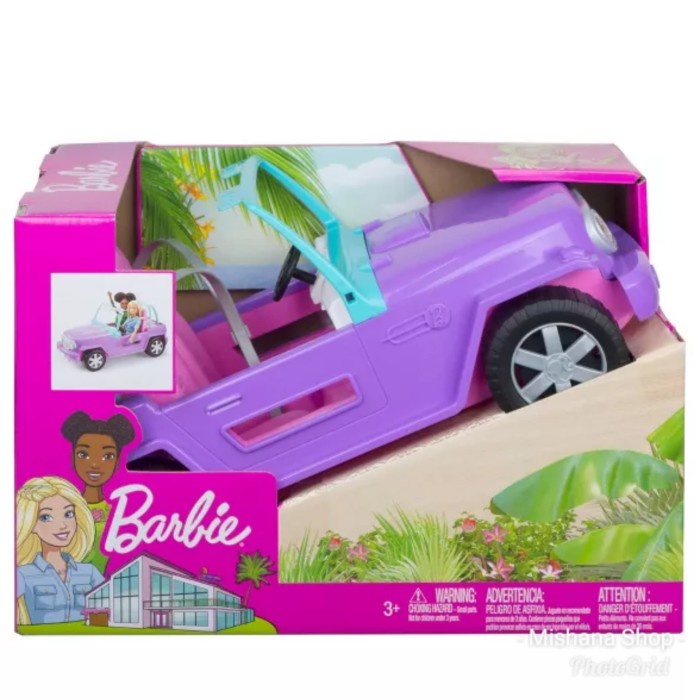 Jual MOBIL BONEKA BARBIE PURPLE JEEP UNGU 2 SEATER MATTEL CAR HN642 ...