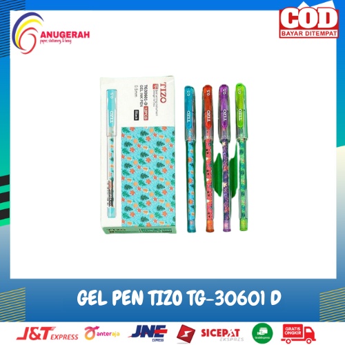 

BOLPOIN GEL PEN TIZO TG-30601 D HITAM