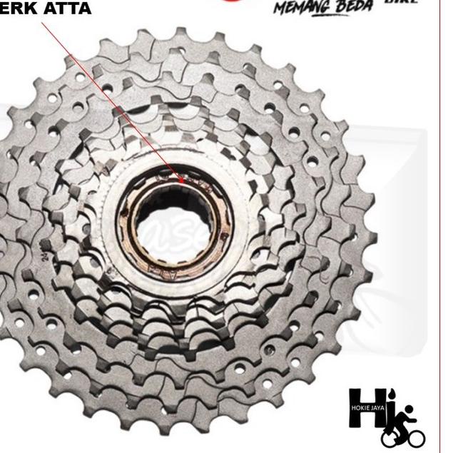 limited STOCKPACIFIC Freewheel susun 8 speed (13t-32t )sprocket untuk hub ulir|RA5