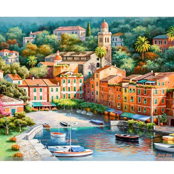 

DIY Painting Paint By Numbers Canvas Lukis Classic Europe 40*50