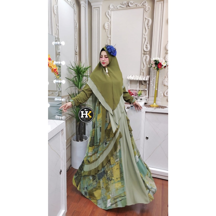 Masyar Syar'i The Series HK By Dermawan ORI Hijab Gamis Syari Kekinian BestSeller Terlaris Termurah 