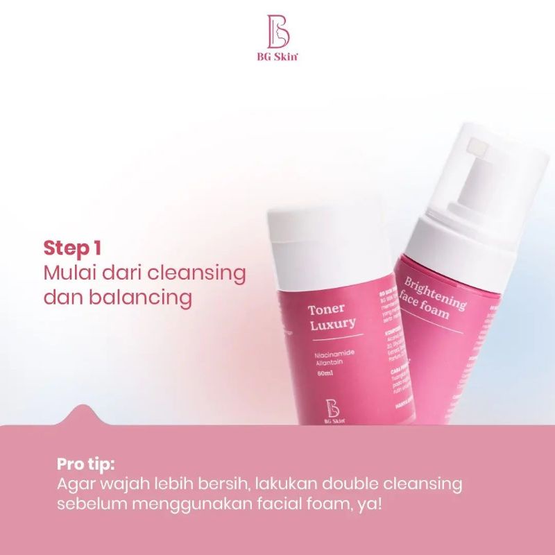 BG BEAUTY GLOW/day cream/night cream/face foam brightening luxury/toner luxury