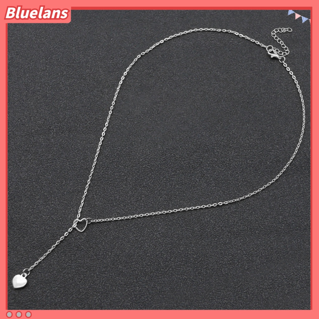 Bluelans Necklace Heart Pendant Women Chain Necklace Jewelry