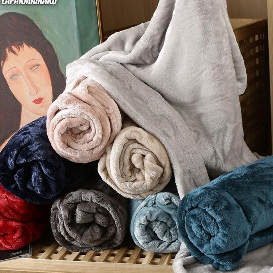 Terbaik Selimut Bulu DewasaTebal /Selimut  Bulu Halus 160x200cm Import Berkualitas