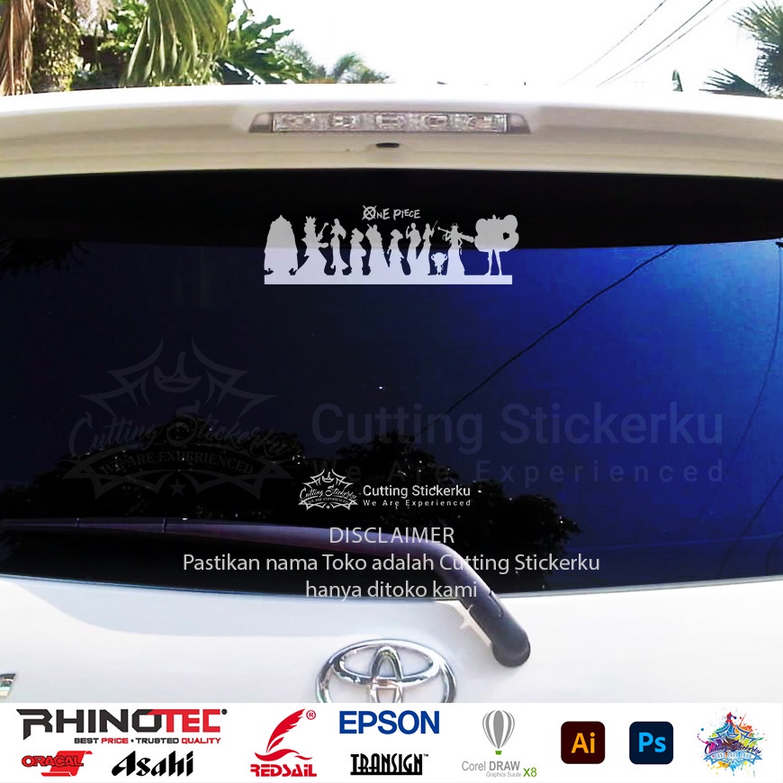 Cutting Stiker Yamato Squad One Piece Variasi Motor Mobil Sticker One Piece Timbul Keren Nyala Dasbor Spakbor Visor Body Kaca Helm Laptop Hologram Reflective Tahan Air Setiker Veriasi Eksterior Bodi Samping Matic Scoopy Vario Beat NMAX  Vespa Windshield