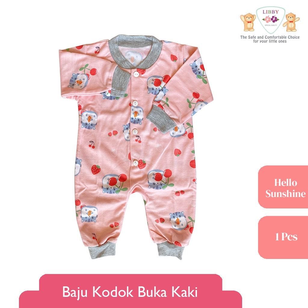 Libby Baju Kodok Buka Kaki - Hello Sunshine Series (isi 3 Pcs) BKDR/3