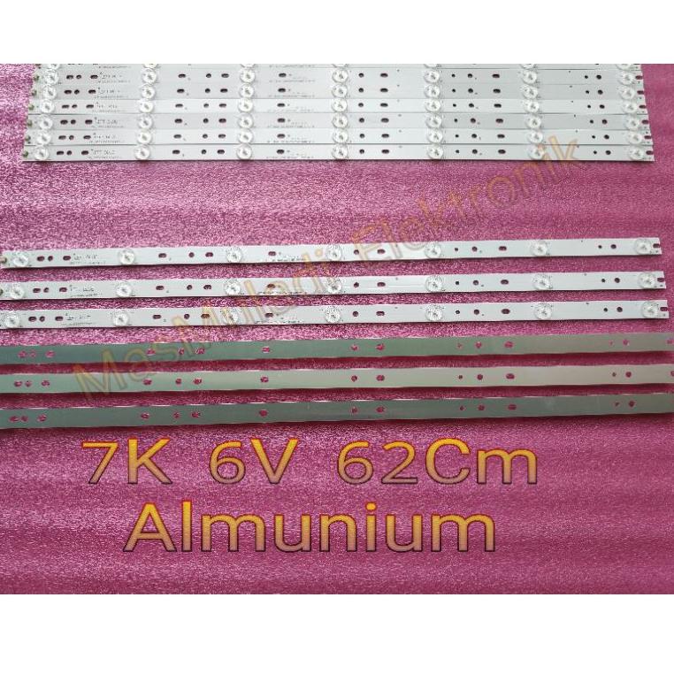 ATF.18Oc22ˢ– BL 7K 6V Lampu LED Backlight TV  Universal 7 Kancing 6 Volt LED BL Mata Cembung  7K 6V 
