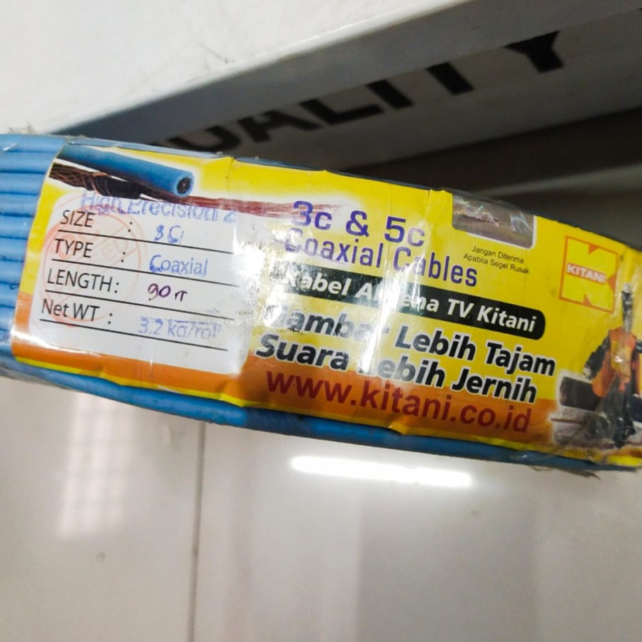 KABEL ANTENA TV / KABEL TV / KABEL ANTENA TV 3C 90 MTR KITANI (100 YRD