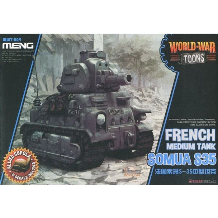 Meng World War Toon French Medium Tank Somua S-35