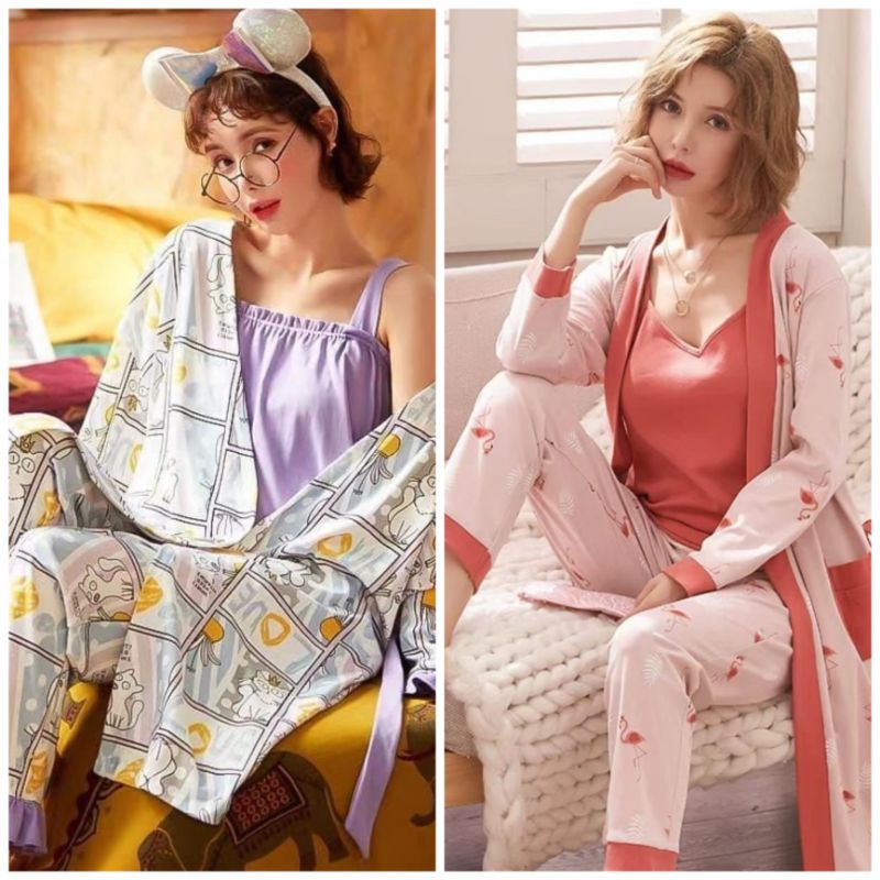 Piyama kimono import murah/baju tidur kimono import/fashion wanita import murah