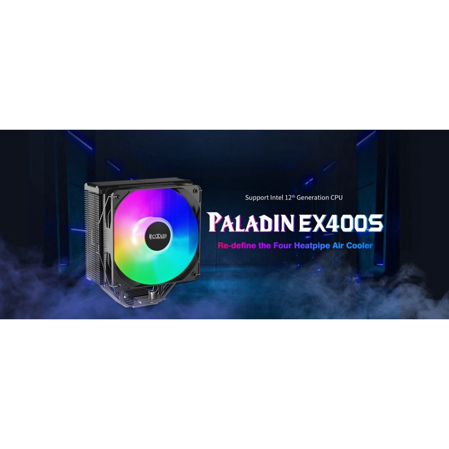 PCCOOLER PALADIN EX400S RGB CPU COOLER 4 Heat Pipes TDP 180W LGA1700 NAMPOLL