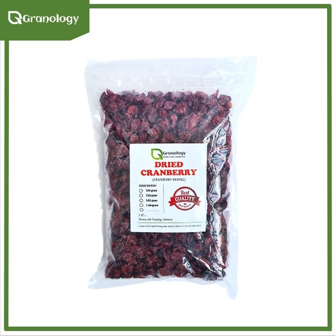 Cranberry Kering / Dried Cranberry (1 kilogram) by Granology