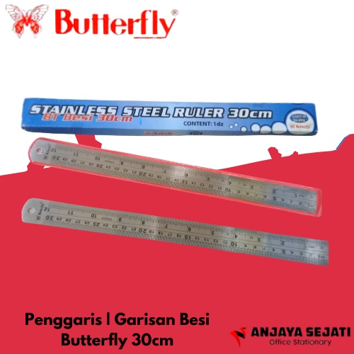 

Penggaris Butterfly Besi 30cm | Ruler | Garisan Besi | Perlusin (12pcs)