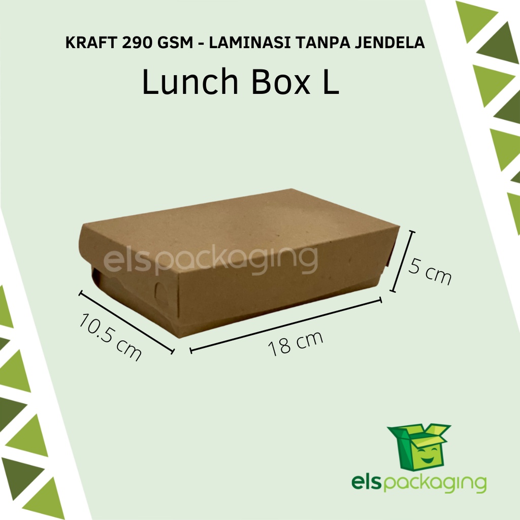 

Lunch Box L Tanpa Jendela Lunch Box Kraft Tempat Mie Goreng Nasi Goreng Take Away Lunch Box Laminasi 18x10.5x5