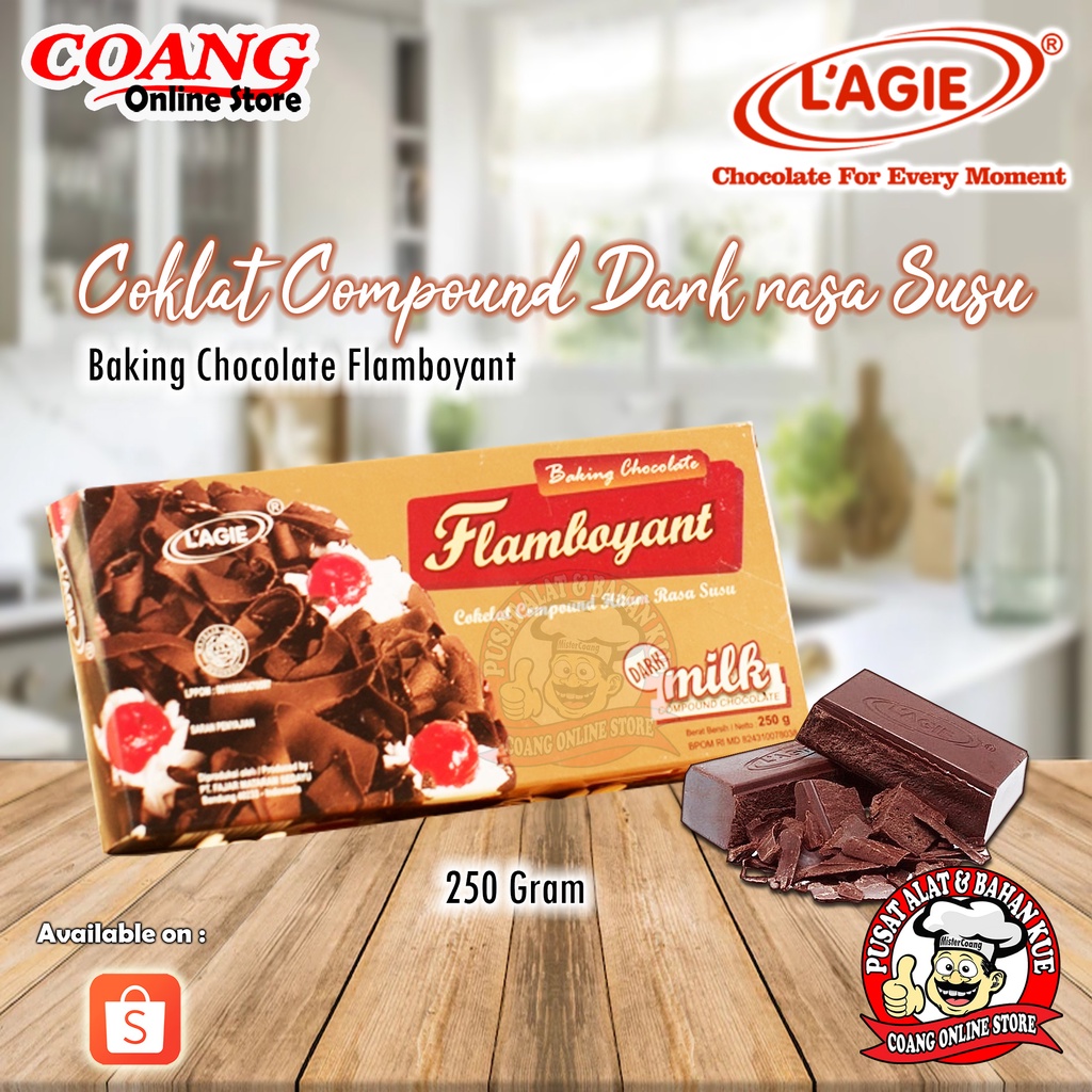 

Lagie Flamboyan Coklat Compund Dark Milk 250 gr