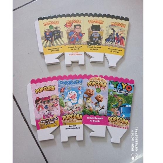 

Murah BA7DL kertas popcorn mini 9x5 cm / kemasan popcorn mini / wadah popcorn mini 92 Best Product