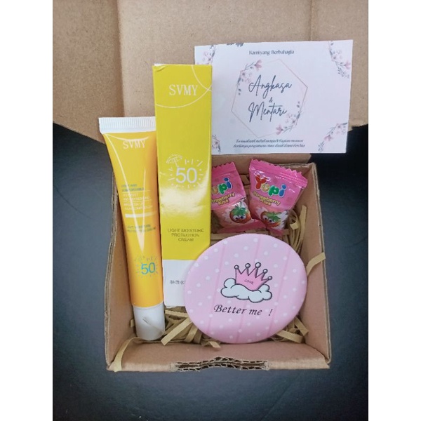 Hampers Make Up Gift Box Wanita Souvenir Hempers Kosmetik Kecantikan Kado Ulang Tahun Cewek Murah