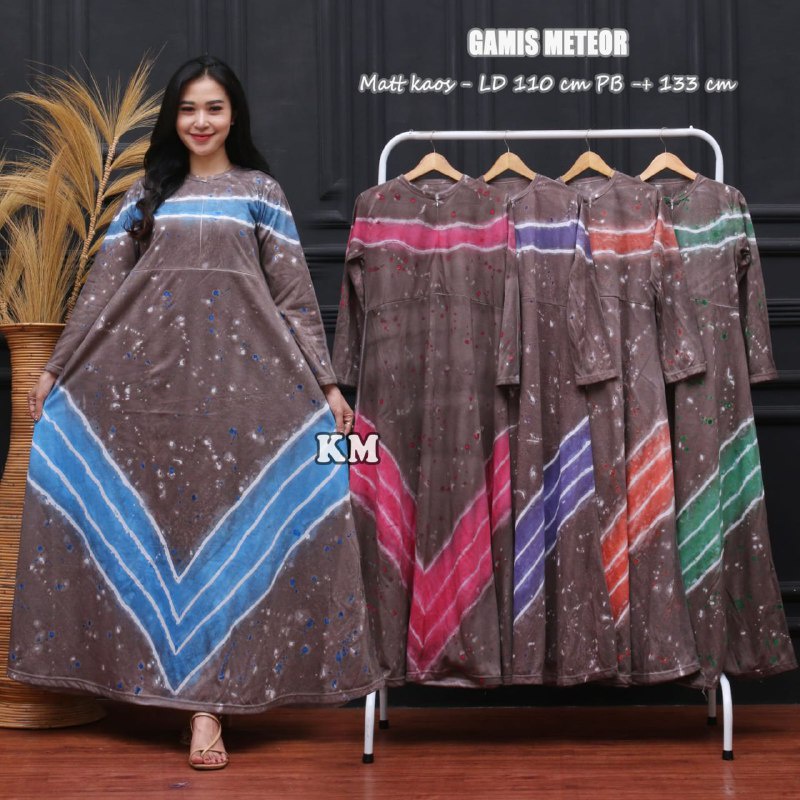 Daster Kaos Jumbo Lukis Lengan Panjang Busui Resleting Depan Homedress Kekinian Batik Pekalongan Terbaru Termurah