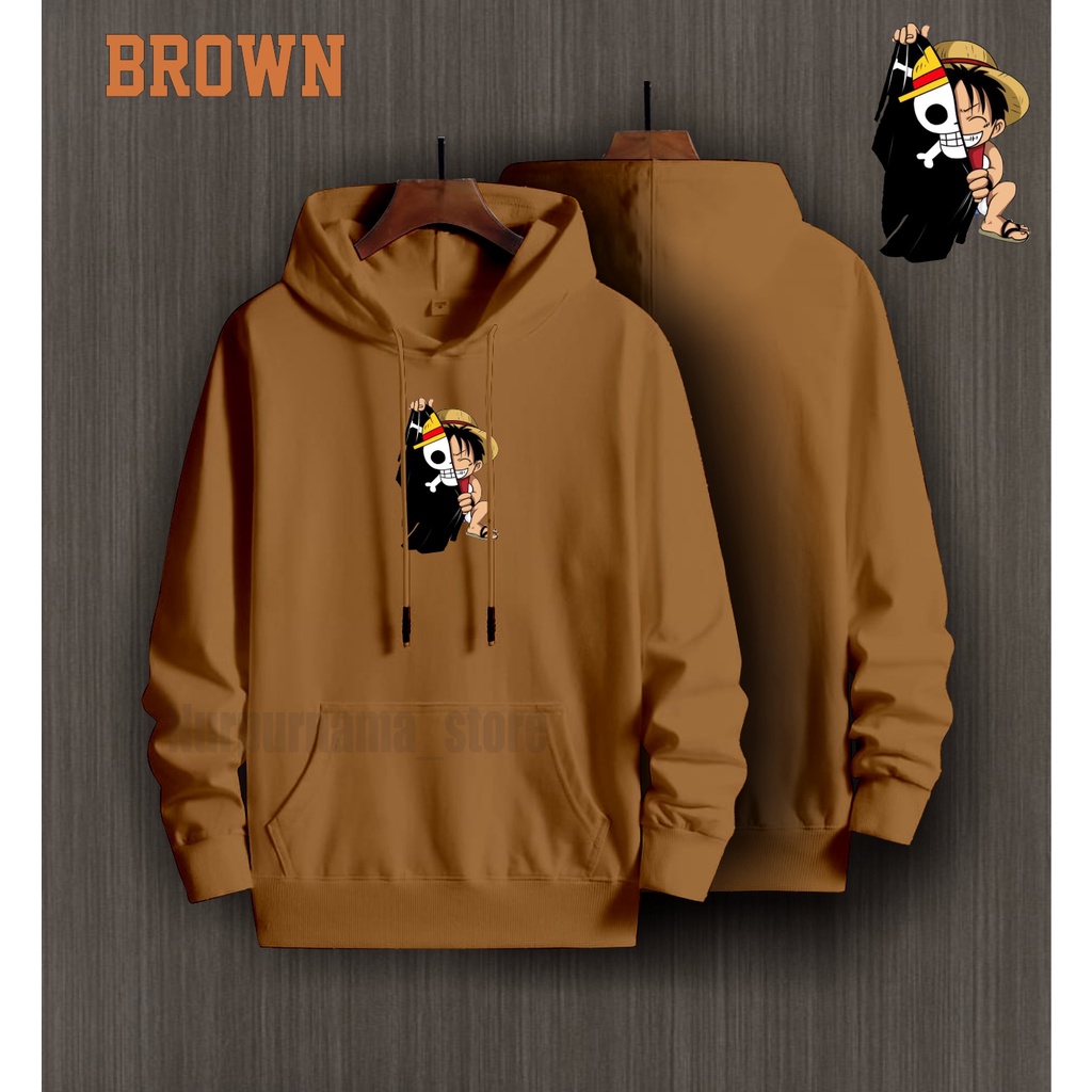 Jaket Hoodie Anime One Piece Luffy / Sweater Anime OnePiece