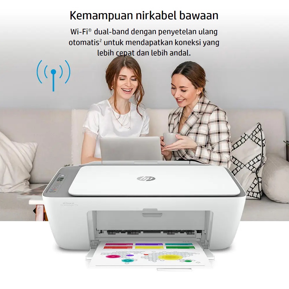 Printer Hp DeskJet Ink Advantage 2776 Print Copy Scan Wireless New Garansi Resmi