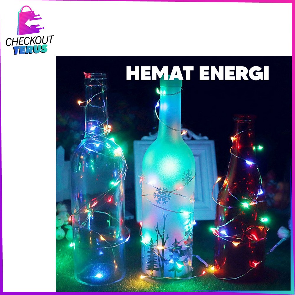 CT C17 C199 Lampu Tumblr Light Led 10 Mtr OPP 100 LED 50 LED Hiasan Lampu Kamar Dekorasi Rumah Cahaya Natal