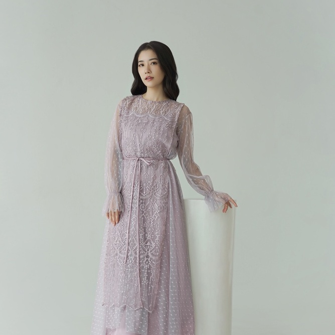 Aura Label - Sienna Dress in Lilac