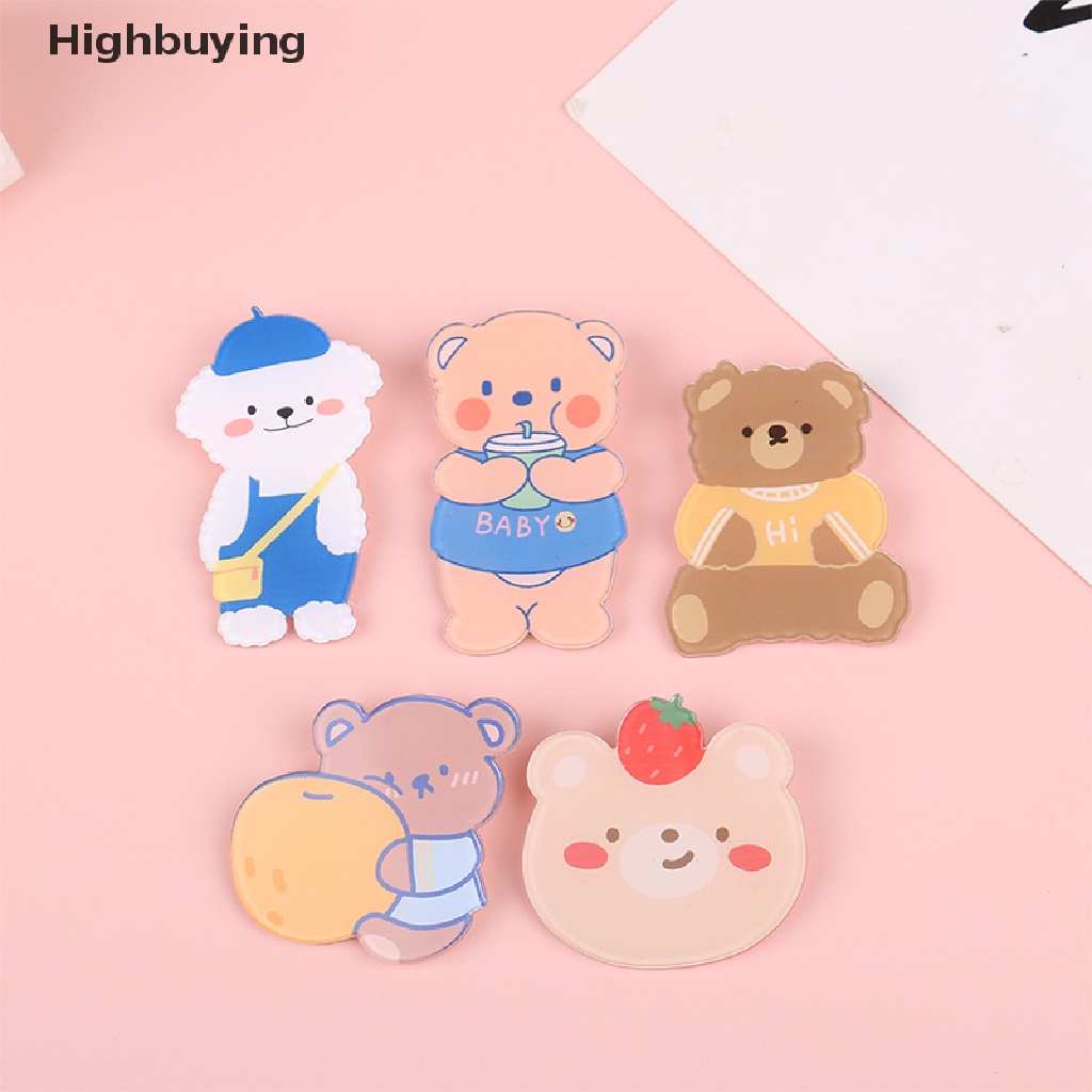 5 Pcs Bros Pin Bahan Akrilik Gaya Jepang Untuk Dekorasi Tas Anak Glory