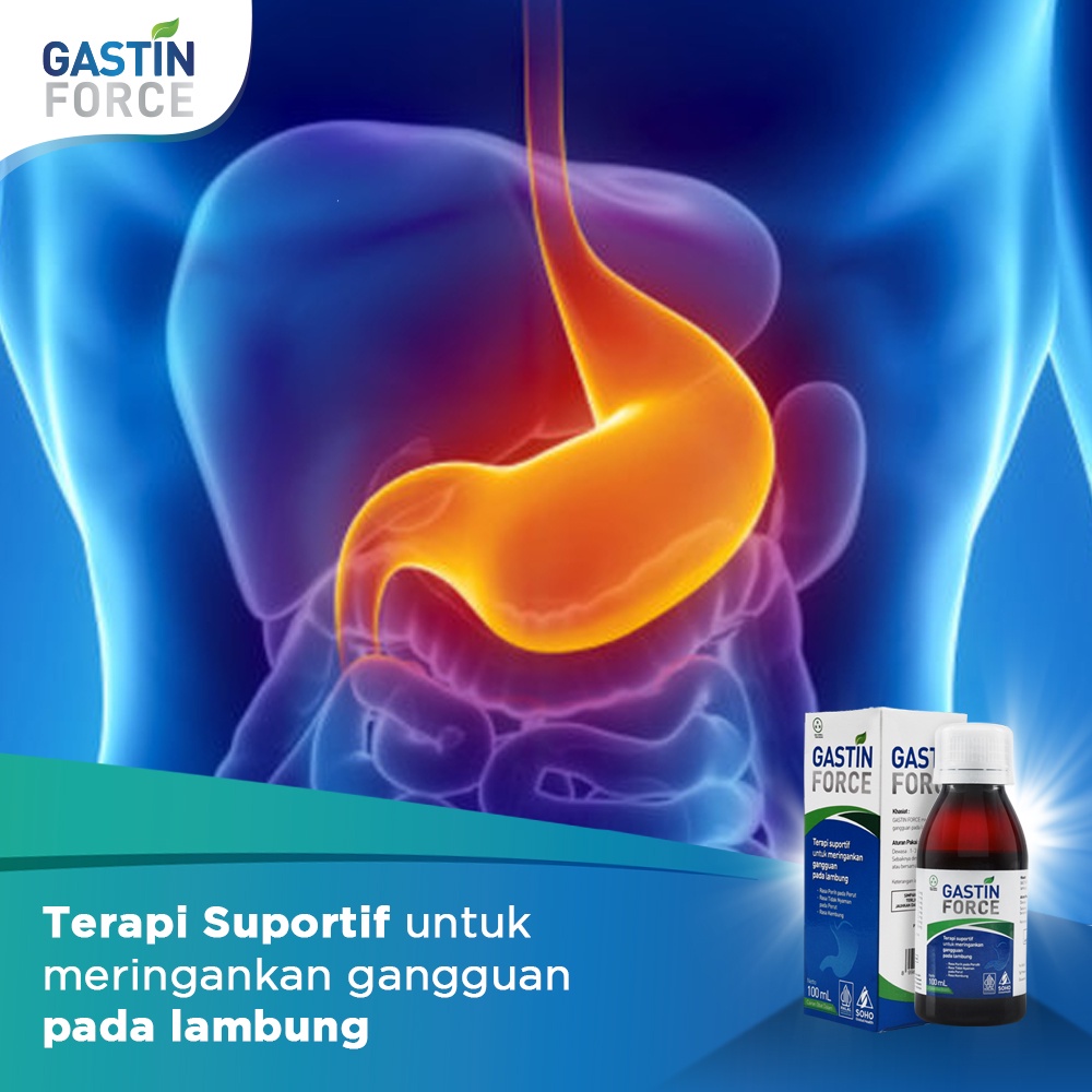 Gastin Force Obat Lambung Herbal Untuk Maag with Extract Herbal isi 100 ml