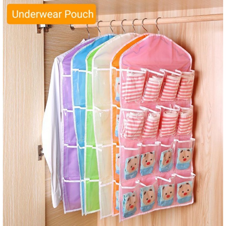 Tas Rak Plastik Model Gantung Serbaguna | Pouch Hanging Organizer | Des90