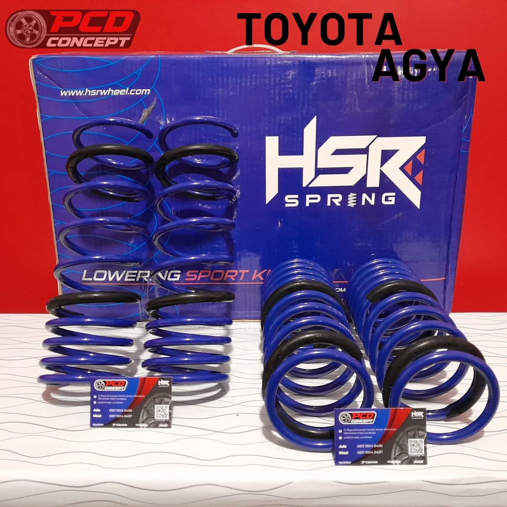 LOWERING KIT/PER CEPER MOBIL AGYA ALYA CALYA TYPE HSR WHEEL BLUE