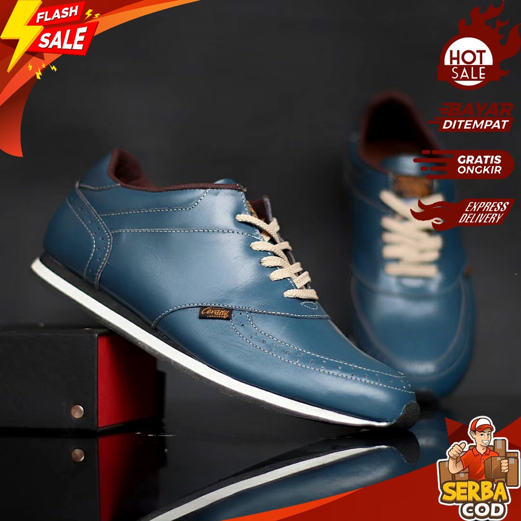 EXTREME_CORPS - Sepatu Casual Sneaker Unisex Sporty Bahan Asli Kulit Sapi Premium 100% Original - Se