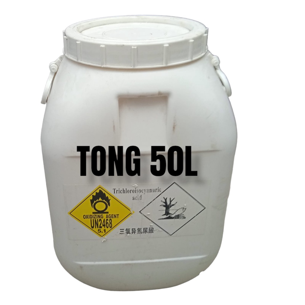 Tong Drum 50kg Bekas cairan kaporite 50KG Tong Drum / Tong Sampah Tong Drum 50kg tong putih 50kg