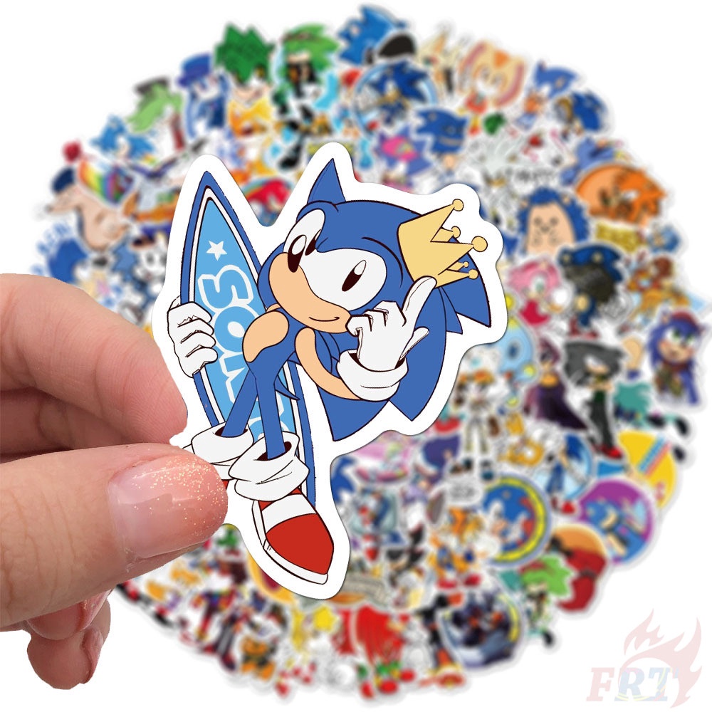 

Stiker Kartun Sonic Sticker WaterProof Premium isi 12 pcs