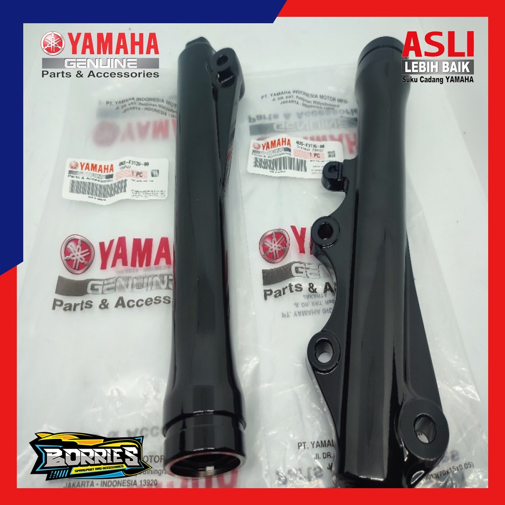 Bottom shock depan Kanan Kiri Fiz R Force 1 Vega Lama 4US-F3136-00 4NS-F3126-00 Asli Original Yamaha