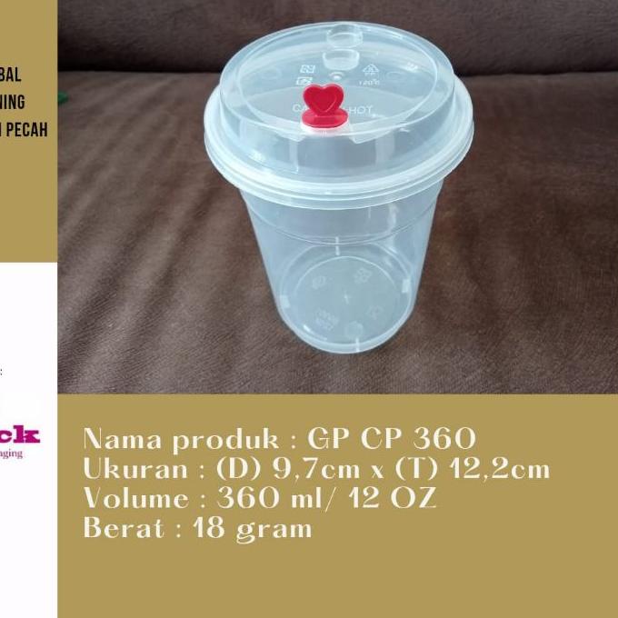

limited Edition✔️TEMPAT MINUMAN PLASTIK KEKINIAN/CUP PLASTIK BUBBLE TEA/CUP PLASTIK JUICE/ 360 ml ( CP-360 )|SQ1