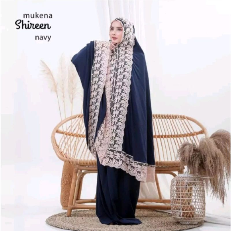 Mukena Rayon SHIREN JUMBO Mukena Dewasa Mewah Renda Putrimalu