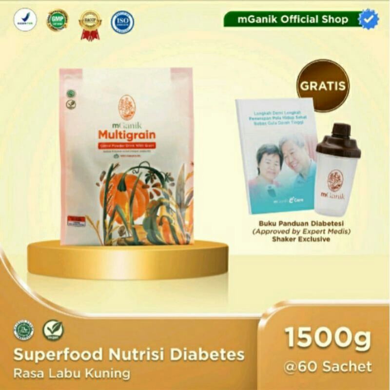 

MGANIK MULTIGRAIN SERBUK CEREAL ISI 60 SACHET