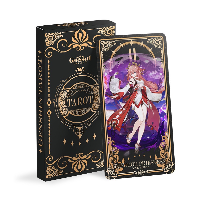 Mainan Kartu Tarot Diluc Klee Zhongli Untuk Properti Fans