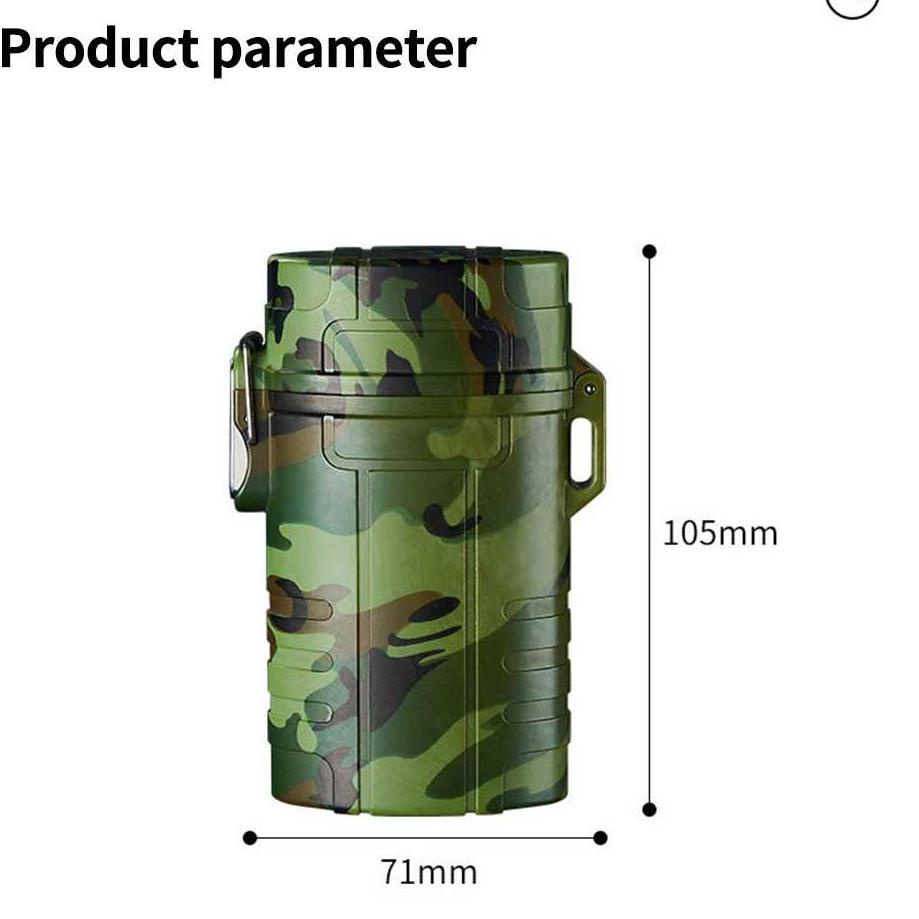 kodeM2y2X--Kotak Rokok 20 Slot Cigarette Case with Lighter Korek Api Electric Waterproof / Kotak Tem