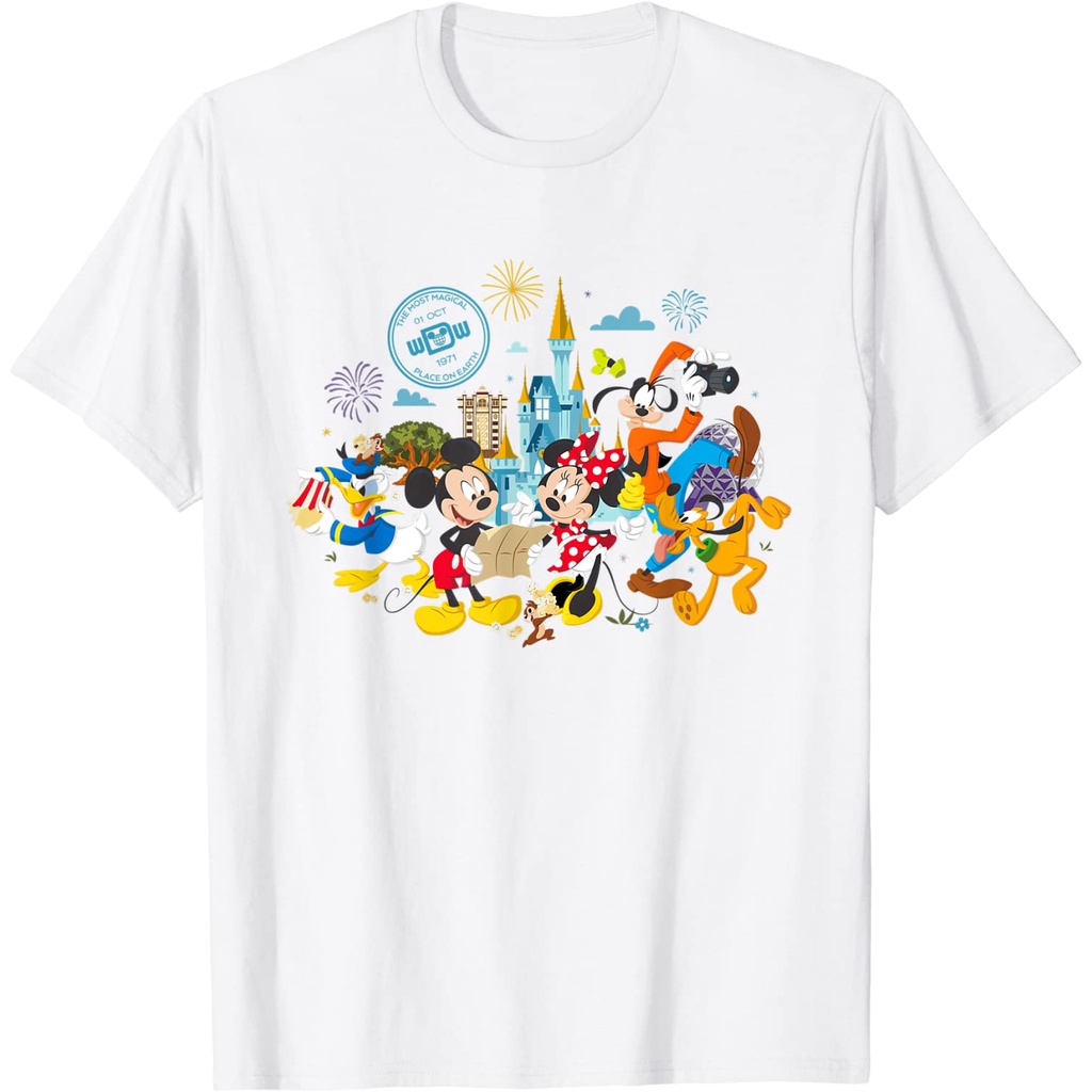 Kaos Anak Walt Disney World 50th Anniversary Mickey and Friends