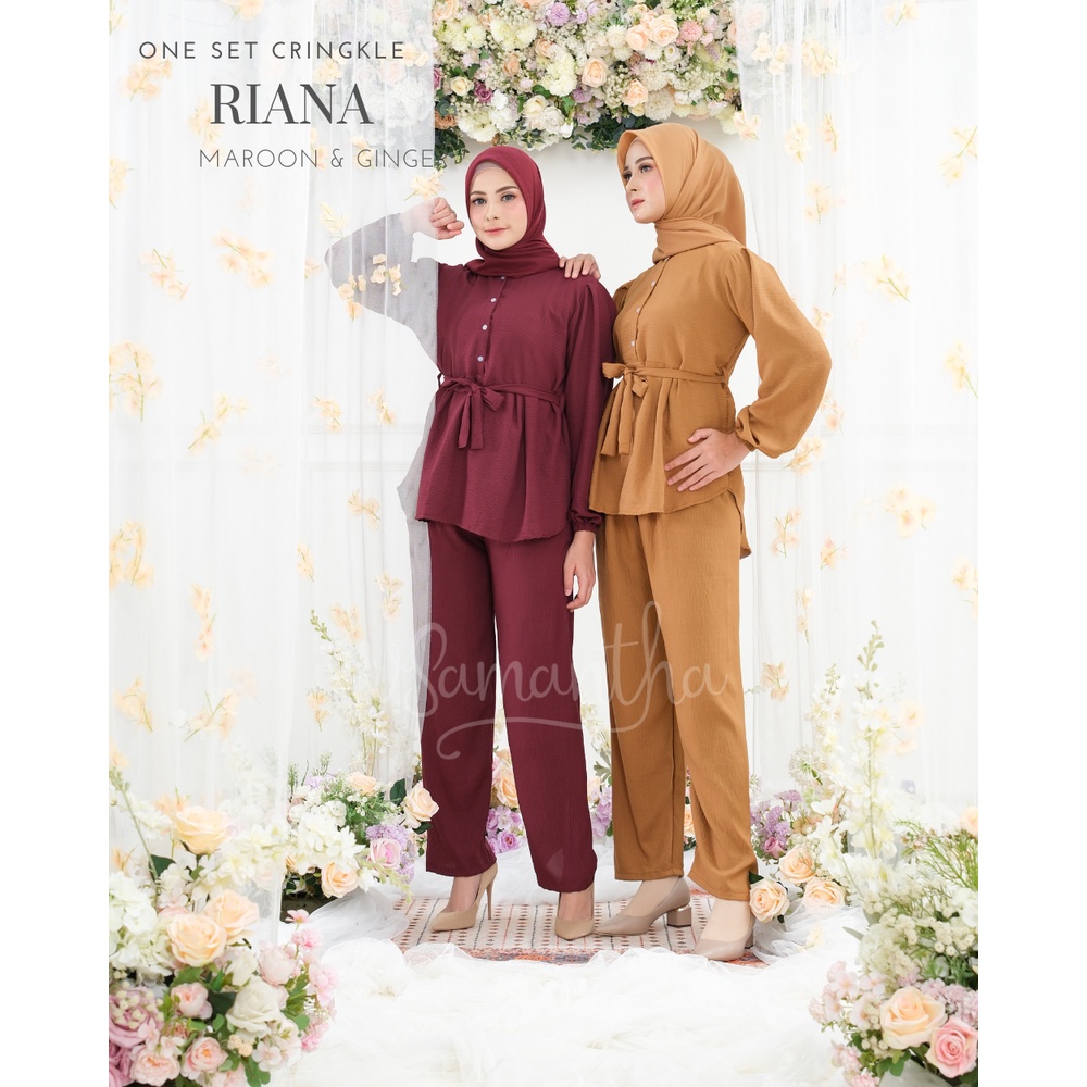 One Set Wanita Crinkle Airflow Riana