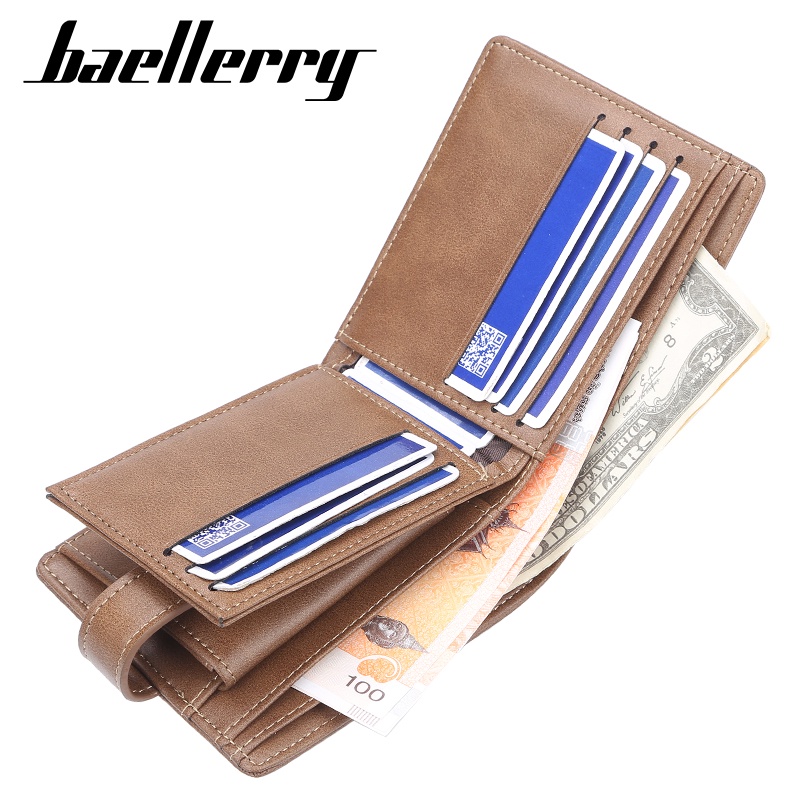 BAELLERRY D1305 Dompet Pria Bahan Kulit PU Leather Premium WATCHKITE WKOS