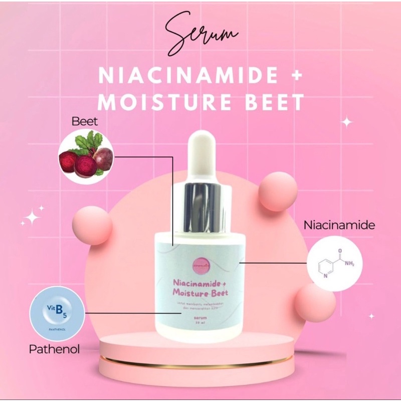 serum flek hitam/Niacinamide moisture beet serum/Prm luxury glow